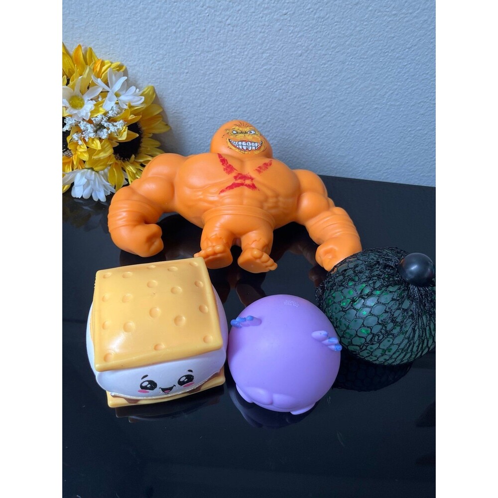 Fidget Toys Sensory Lot ZURU Smashers Orange Gorilla Butter Squisher Smores